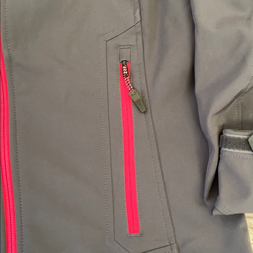 Koppen Women’s Dark Gray and Pink Coat - Picture 5 of 5